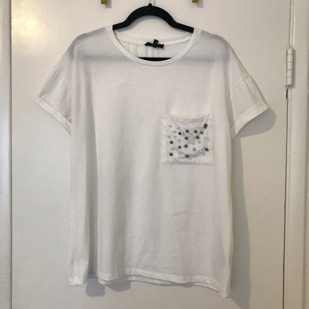 Vici Embellished Pocket Tee